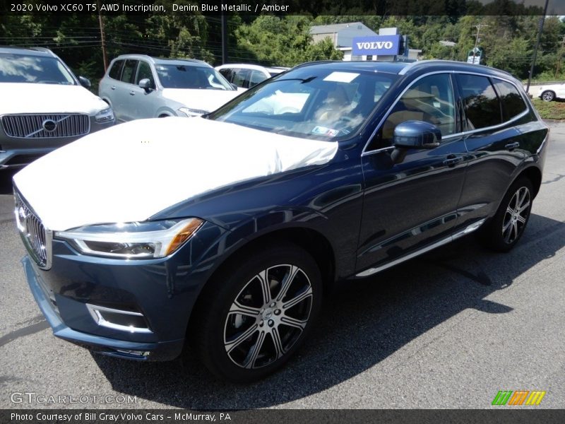 Denim Blue Metallic / Amber 2020 Volvo XC60 T5 AWD Inscription