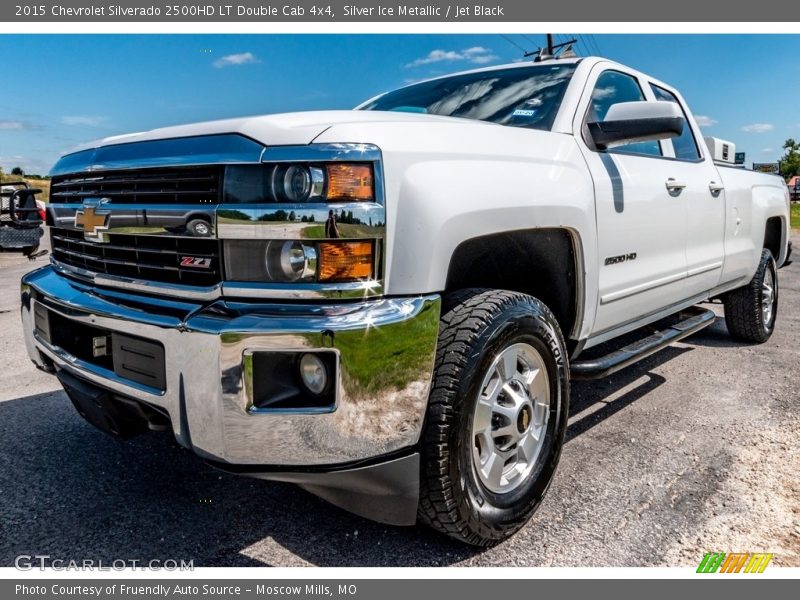 Silver Ice Metallic / Jet Black 2015 Chevrolet Silverado 2500HD LT Double Cab 4x4