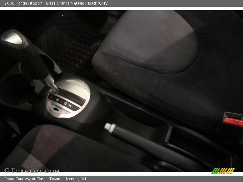 Blaze Orange Metallic / Black/Grey 2008 Honda Fit Sport