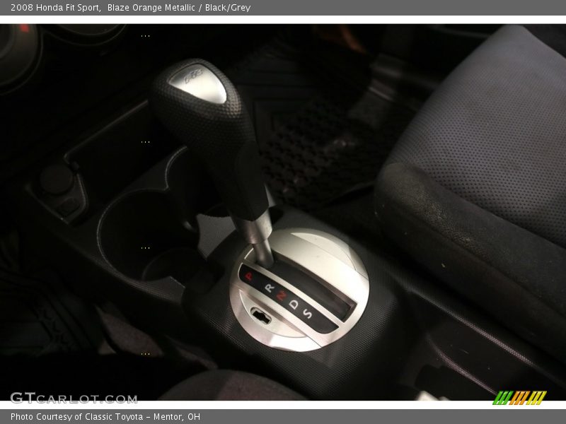 Blaze Orange Metallic / Black/Grey 2008 Honda Fit Sport
