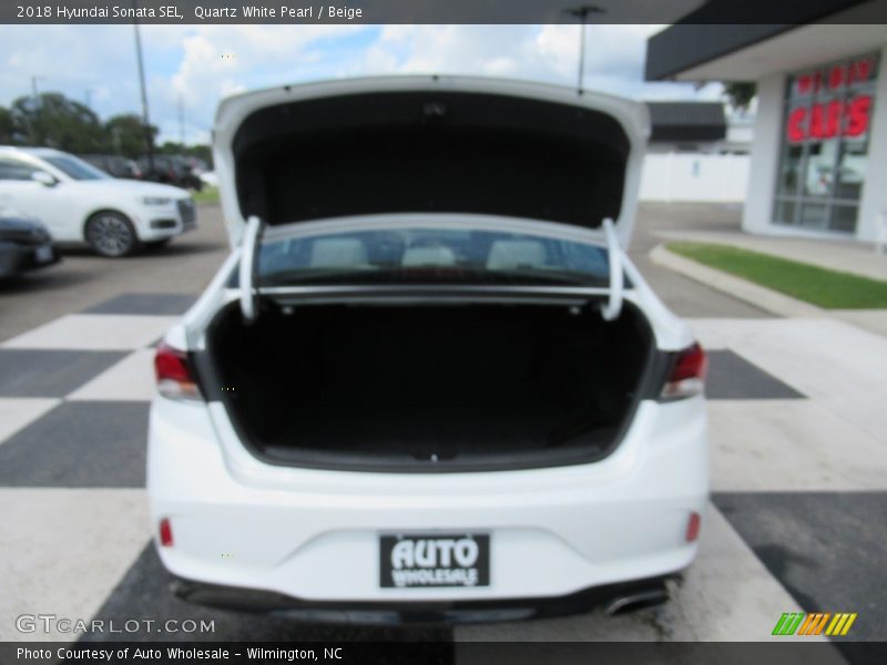 Quartz White Pearl / Beige 2018 Hyundai Sonata SEL