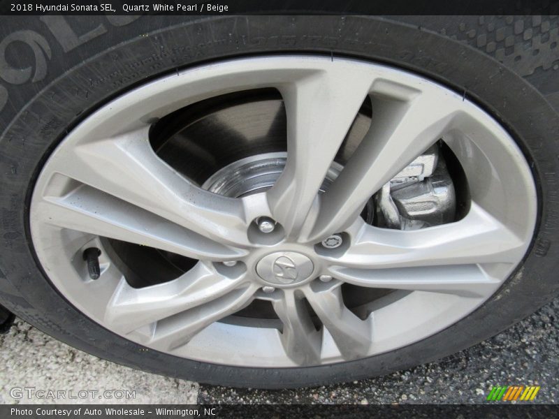 Quartz White Pearl / Beige 2018 Hyundai Sonata SEL
