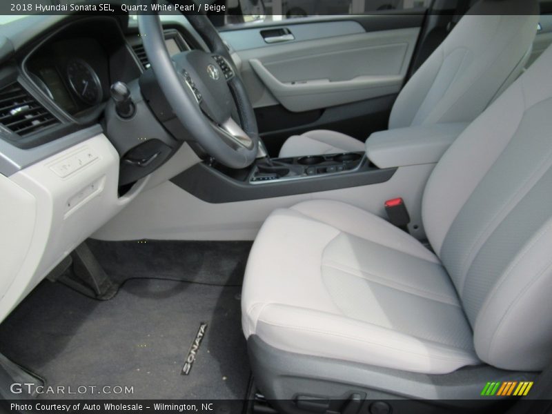 Quartz White Pearl / Beige 2018 Hyundai Sonata SEL