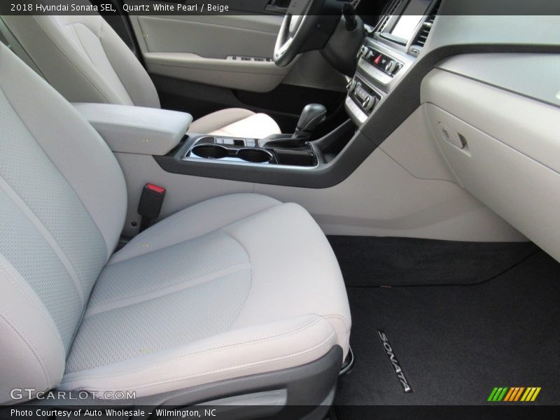 Quartz White Pearl / Beige 2018 Hyundai Sonata SEL