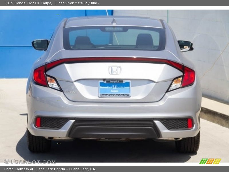 Lunar Silver Metallic / Black 2019 Honda Civic EX Coupe