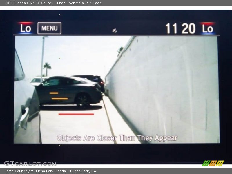 Lunar Silver Metallic / Black 2019 Honda Civic EX Coupe