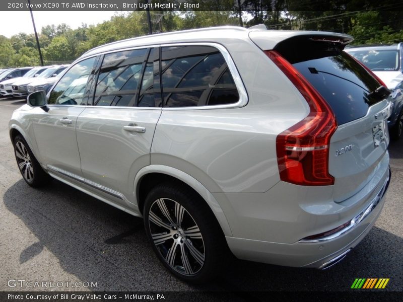 Birch Light Metallic / Blond 2020 Volvo XC90 T6 AWD Inscription