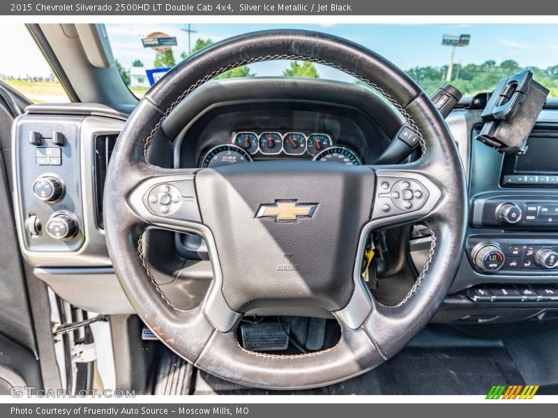 Silver Ice Metallic / Jet Black 2015 Chevrolet Silverado 2500HD LT Double Cab 4x4