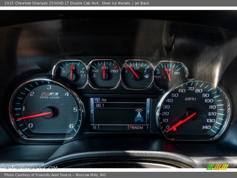 Silver Ice Metallic / Jet Black 2015 Chevrolet Silverado 2500HD LT Double Cab 4x4