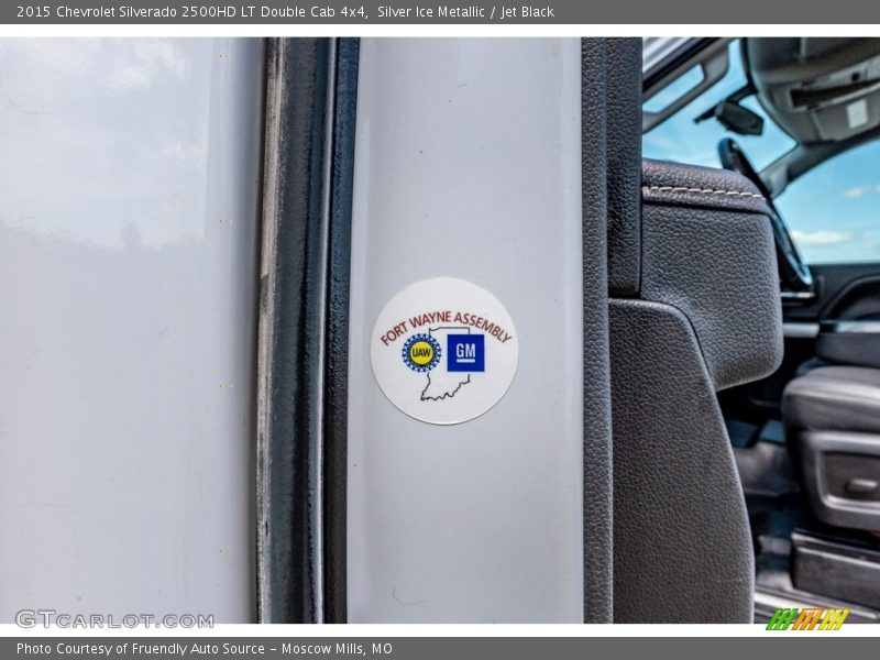 Silver Ice Metallic / Jet Black 2015 Chevrolet Silverado 2500HD LT Double Cab 4x4