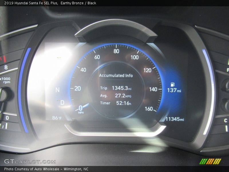 Earthy Bronze / Black 2019 Hyundai Santa Fe SEL Plus
