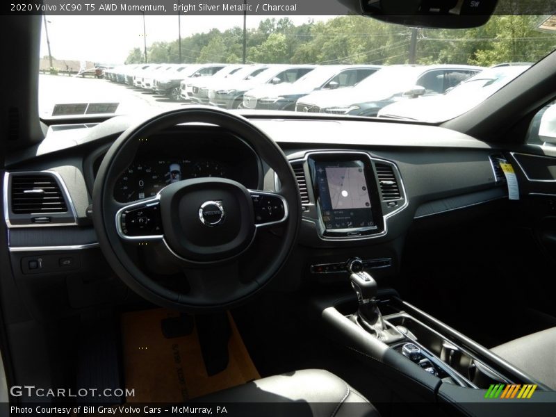Bright Silver Metallic / Charcoal 2020 Volvo XC90 T5 AWD Momentum