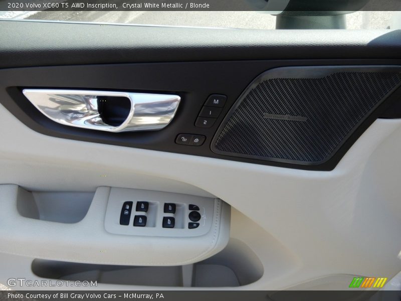 Crystal White Metallic / Blonde 2020 Volvo XC60 T5 AWD Inscription