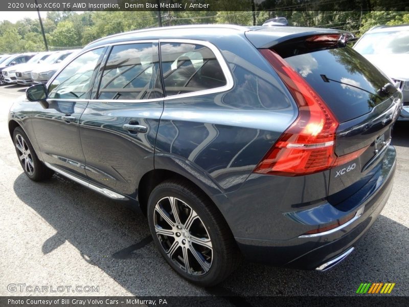 Denim Blue Metallic / Amber 2020 Volvo XC60 T6 AWD Inscription