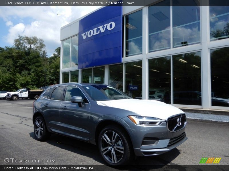 Osmium Grey Metallic / Maroon Brown 2020 Volvo XC60 T6 AWD Momentum