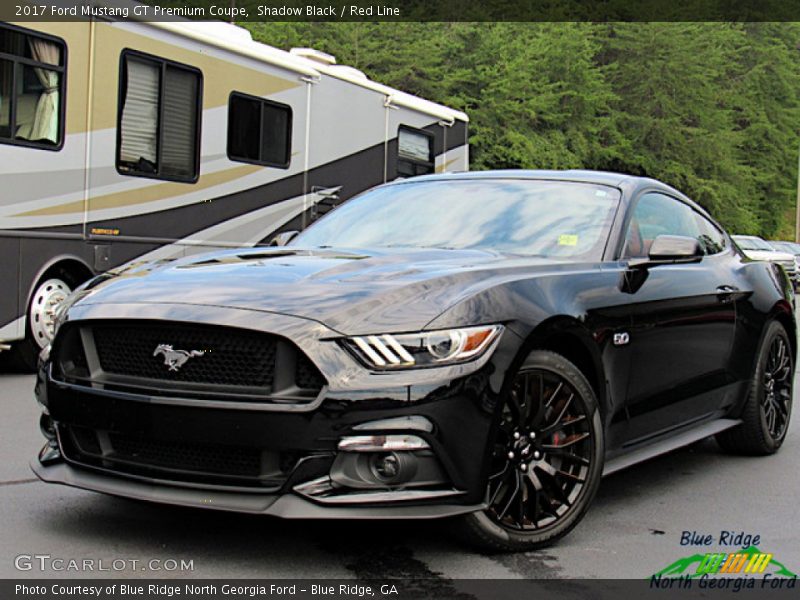 Shadow Black / Red Line 2017 Ford Mustang GT Premium Coupe