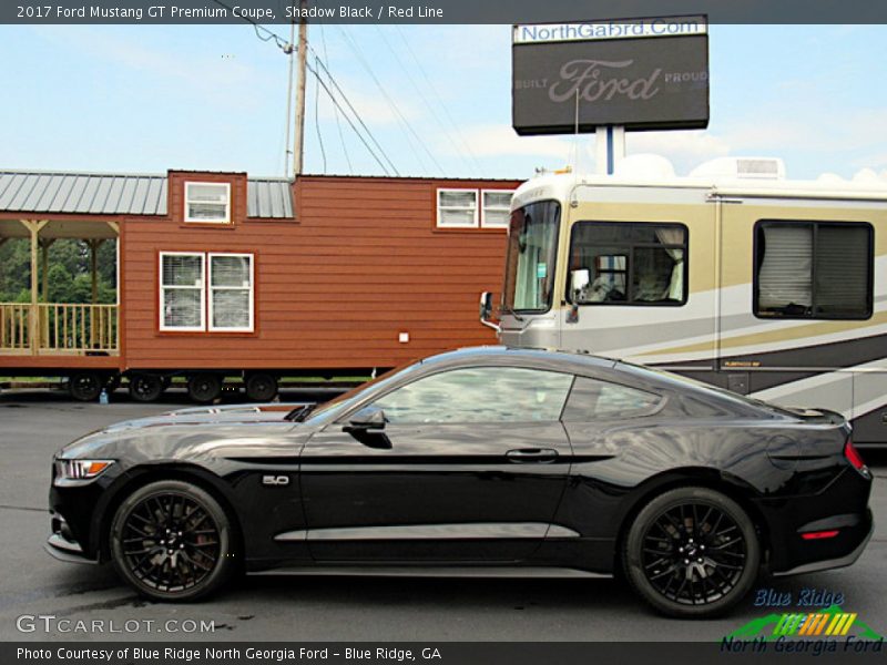 Shadow Black / Red Line 2017 Ford Mustang GT Premium Coupe