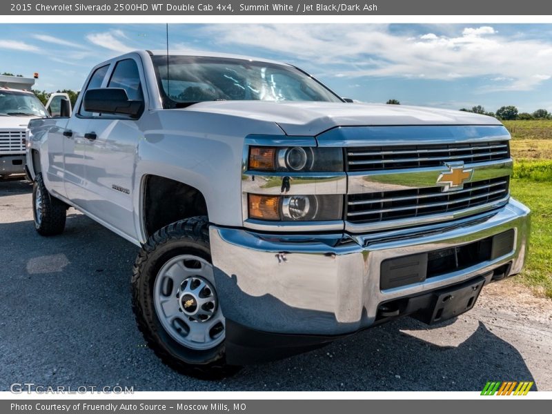Summit White / Jet Black/Dark Ash 2015 Chevrolet Silverado 2500HD WT Double Cab 4x4