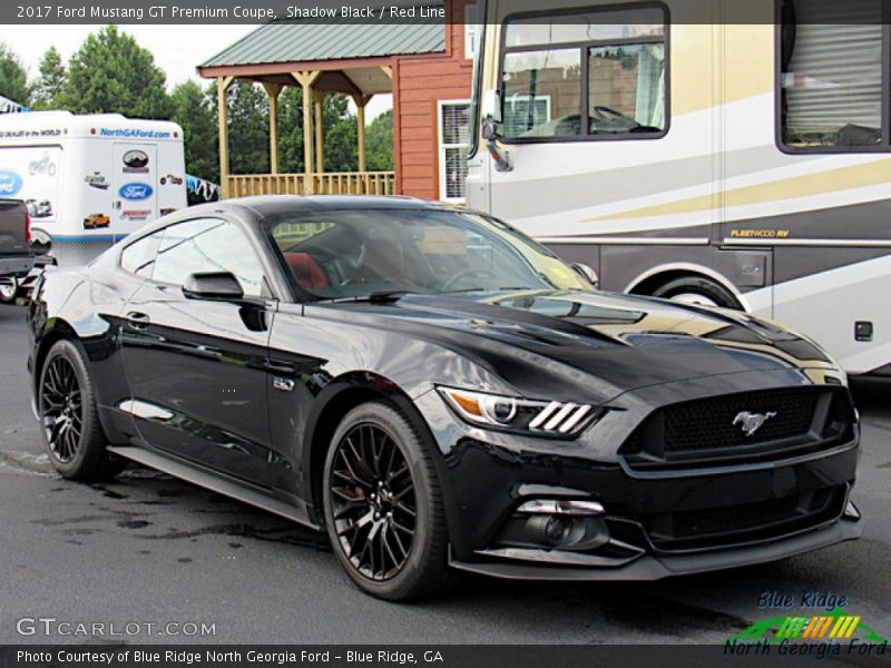 Shadow Black / Red Line 2017 Ford Mustang GT Premium Coupe