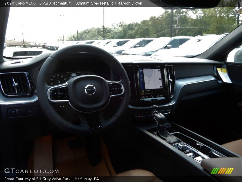 Osmium Grey Metallic / Maroon Brown 2020 Volvo XC60 T6 AWD Momentum