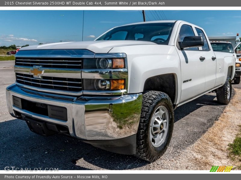 Summit White / Jet Black/Dark Ash 2015 Chevrolet Silverado 2500HD WT Double Cab 4x4