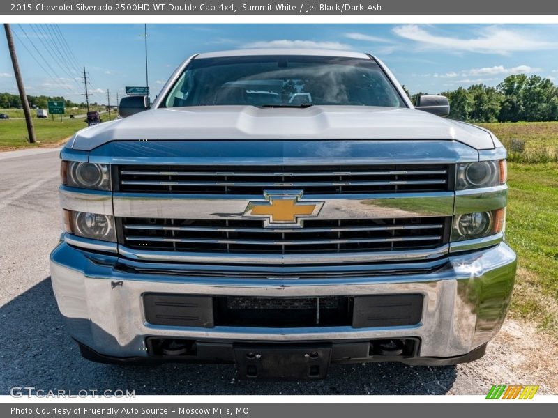 Summit White / Jet Black/Dark Ash 2015 Chevrolet Silverado 2500HD WT Double Cab 4x4