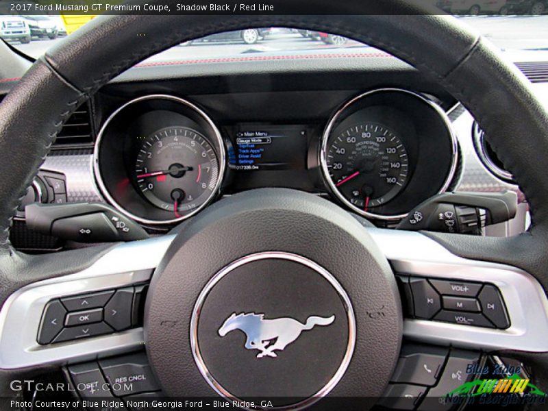Shadow Black / Red Line 2017 Ford Mustang GT Premium Coupe