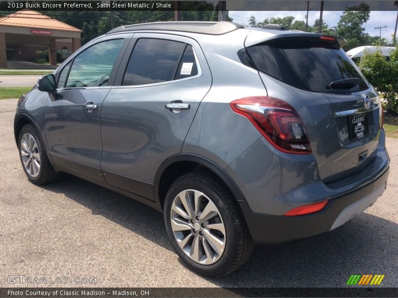 Satin Steel Metallic / Shale 2019 Buick Encore Preferred