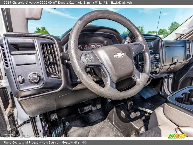 Summit White / Jet Black/Dark Ash 2015 Chevrolet Silverado 2500HD WT Double Cab 4x4