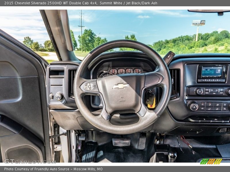 Summit White / Jet Black/Dark Ash 2015 Chevrolet Silverado 2500HD WT Double Cab 4x4