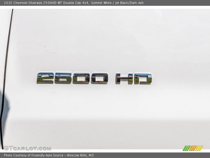 Summit White / Jet Black/Dark Ash 2015 Chevrolet Silverado 2500HD WT Double Cab 4x4