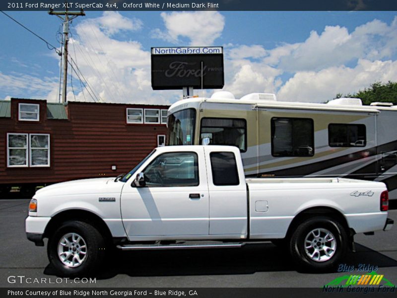 Oxford White / Medium Dark Flint 2011 Ford Ranger XLT SuperCab 4x4