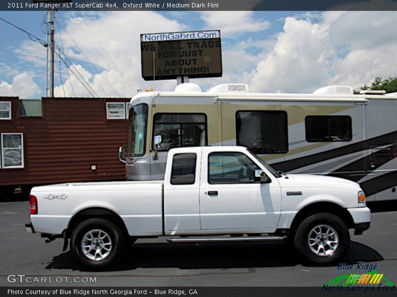 Oxford White / Medium Dark Flint 2011 Ford Ranger XLT SuperCab 4x4