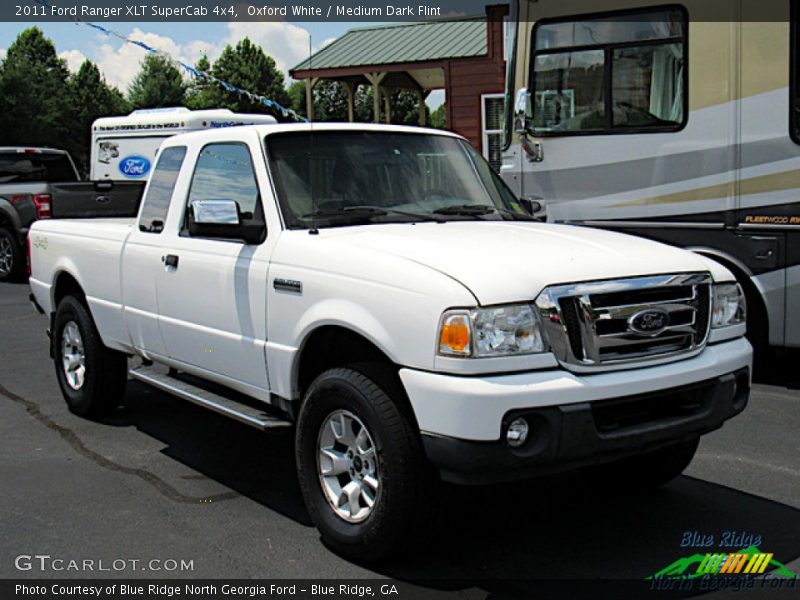 Oxford White / Medium Dark Flint 2011 Ford Ranger XLT SuperCab 4x4