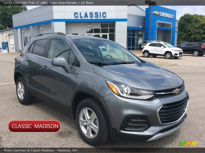 Satin Steel Metallic / Jet Black 2019 Chevrolet Trax LT AWD
