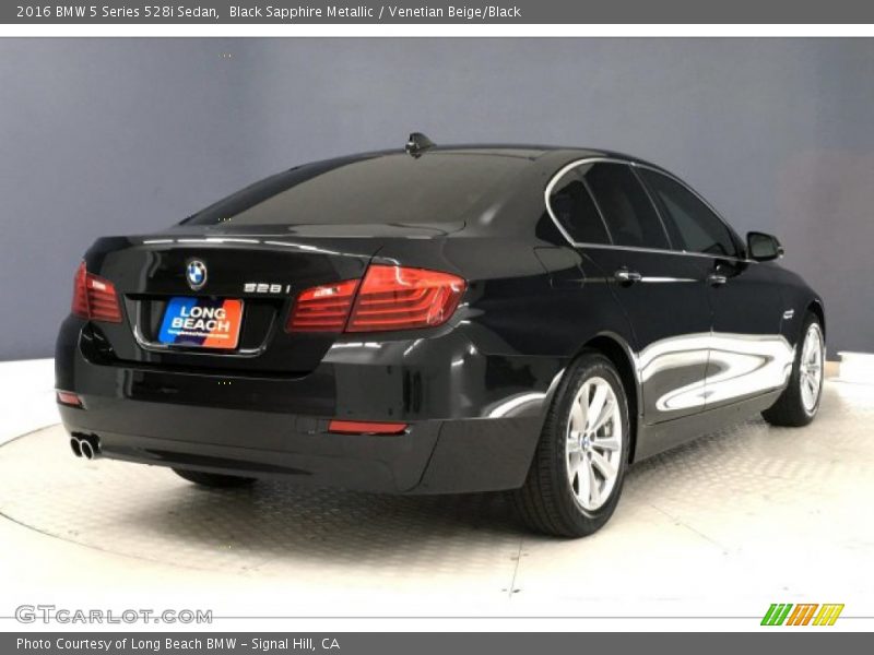 Black Sapphire Metallic / Venetian Beige/Black 2016 BMW 5 Series 528i Sedan