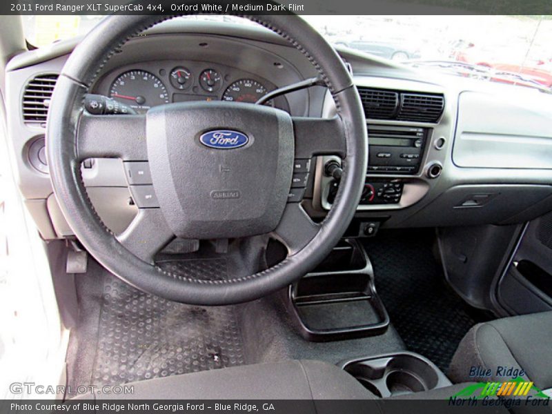 Oxford White / Medium Dark Flint 2011 Ford Ranger XLT SuperCab 4x4
