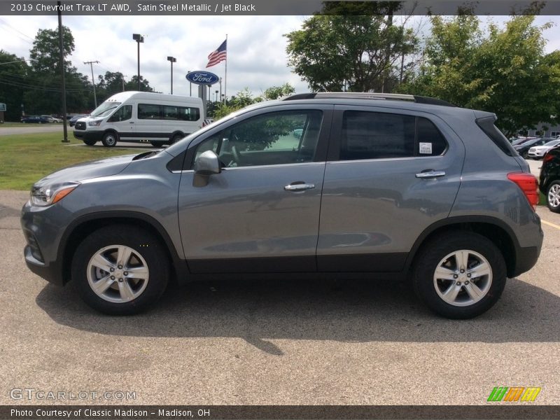 Satin Steel Metallic / Jet Black 2019 Chevrolet Trax LT AWD