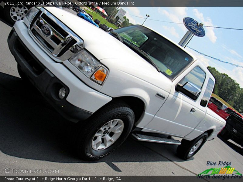 Oxford White / Medium Dark Flint 2011 Ford Ranger XLT SuperCab 4x4