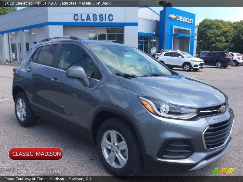 Satin Steel Metallic / Jet Black 2019 Chevrolet Trax LT AWD