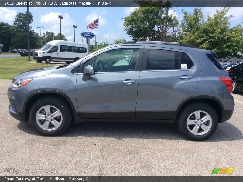 Satin Steel Metallic / Jet Black 2019 Chevrolet Trax LT AWD