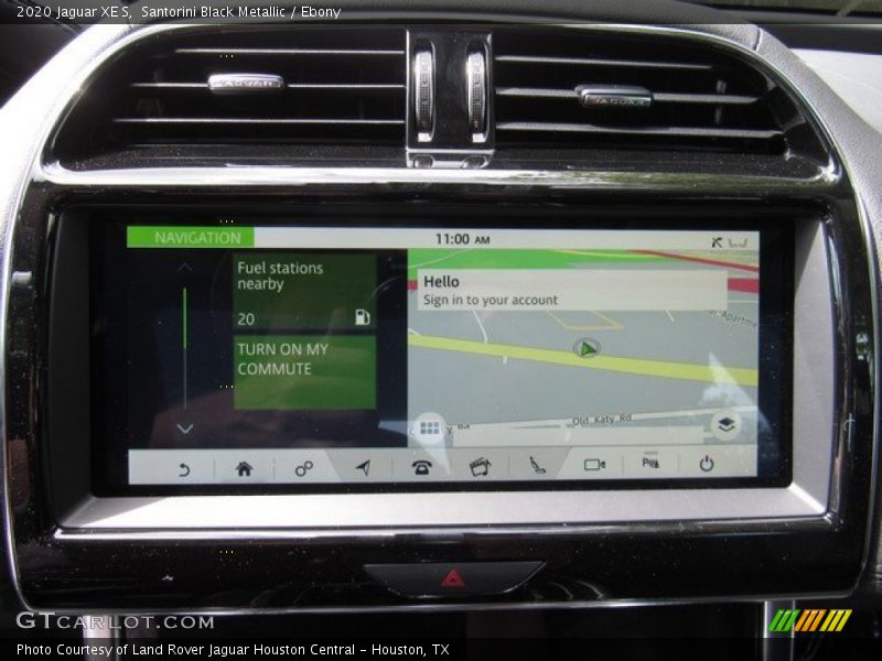 Navigation of 2020 XE S