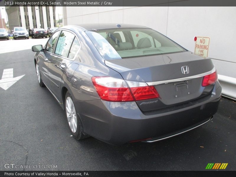 Modern Steel Metallic / Gray 2013 Honda Accord EX-L Sedan