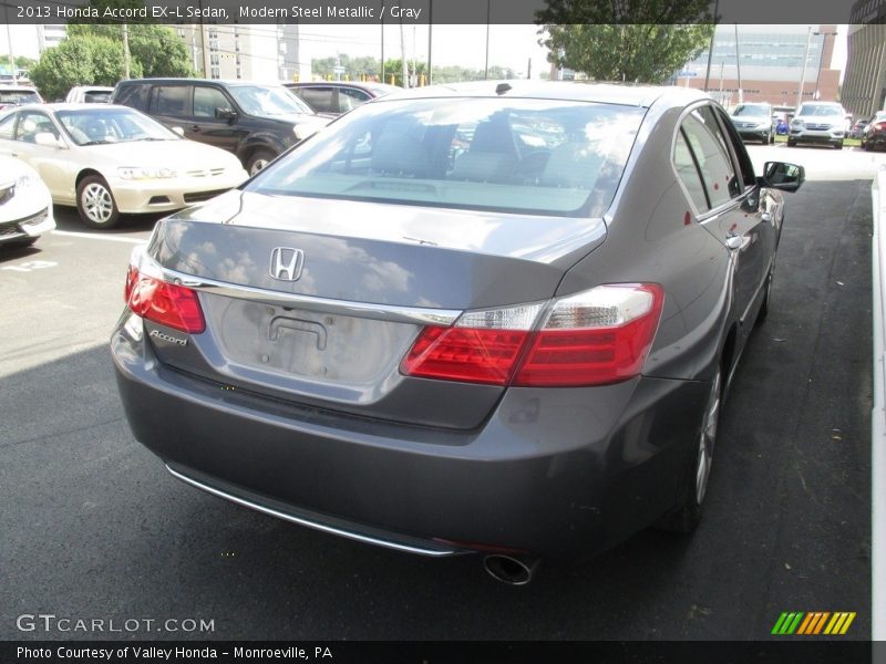 Modern Steel Metallic / Gray 2013 Honda Accord EX-L Sedan