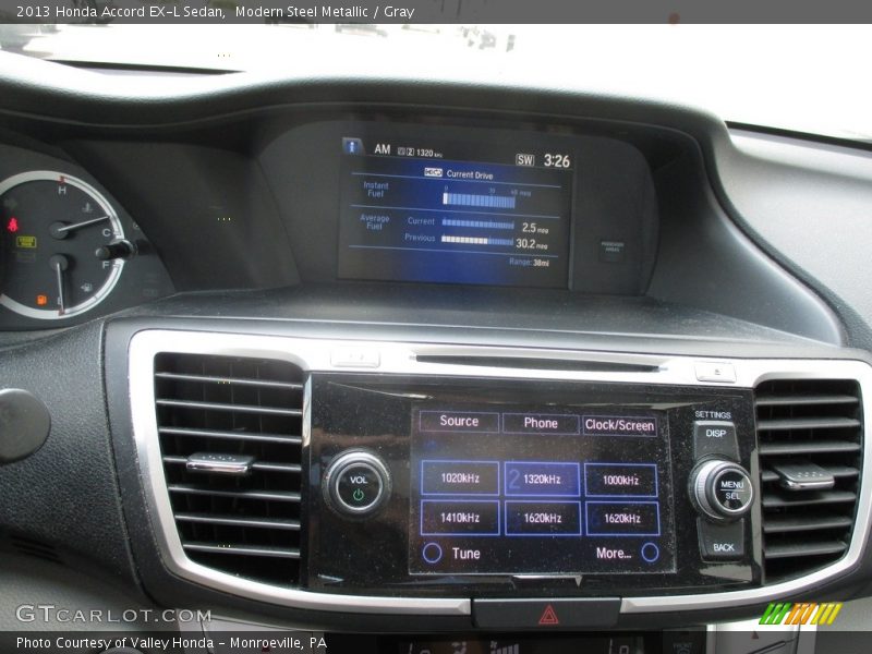 Modern Steel Metallic / Gray 2013 Honda Accord EX-L Sedan