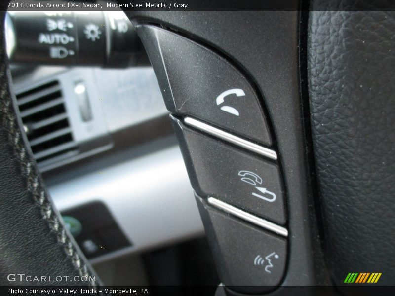 Modern Steel Metallic / Gray 2013 Honda Accord EX-L Sedan