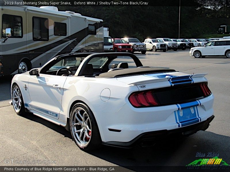 Oxford White / Shelby Two-Tone Black/Gray 2019 Ford Mustang Shelby Super Snake