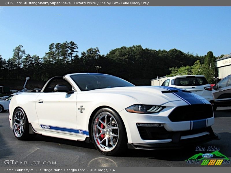 Oxford White / Shelby Two-Tone Black/Gray 2019 Ford Mustang Shelby Super Snake