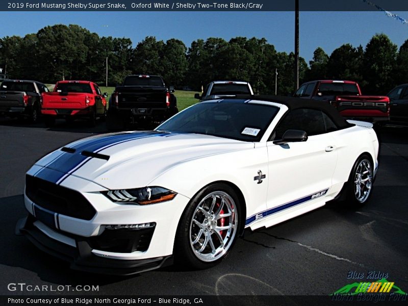 Oxford White / Shelby Two-Tone Black/Gray 2019 Ford Mustang Shelby Super Snake