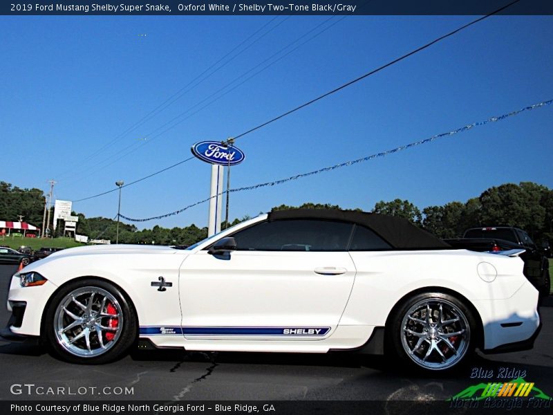 Oxford White / Shelby Two-Tone Black/Gray 2019 Ford Mustang Shelby Super Snake